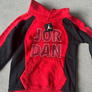 Jordan Red and Black Pullover